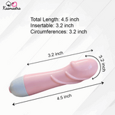 Product dimensions: 4.5-inch mini wand vibrator with 3.2-inch insertable length